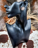 Eliza Flower Stud Fashion Earrings - Copper/Silver