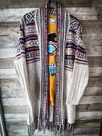 Vintage aztec online cardigan