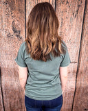 Boho Wild Card Graphic Tee - Green