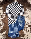 Round the Track Fitted Pullover