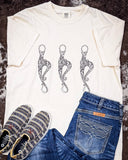 Horse Bits Graphic Tee - Cream