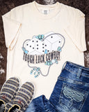 Tough Luck Cowboy Graphic Tee - Cream