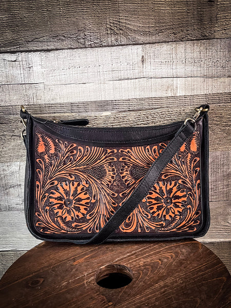 Hand Tooled Leather Purse - Ruby Lane