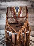 Myra Bag - Crosshair Canvas And Leather Bag