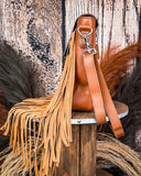 Sierra Azul Hair on Hide Fringe Crossbody Bag