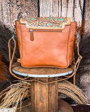 Sierra Azul Hair on Hide Fringe Crossbody Bag