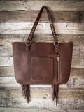 Trinity Ranch Floral Tooled Collection Concealed Carry Tote - Aztec