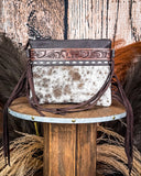 Ardelle Hair on Hide Fringe Crossbody Bag