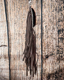 Reveena Hair on Hide Fringe Phone Crossbody Bag