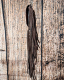 Reveena Hair on Hide Fringe Phone Crossbody Bag