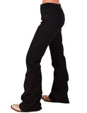 Cowgirl Tuff - Black Sport Trouser Jeans – Natural Waist with Cellphone Pocket