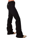 Cowgirl Tuff - Black Sport Trouser Jeans – Natural Waist with Cellphone Pocket