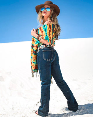 Just TUFF Dark Bootcut Jeans in Dark Wash by Cowgirl Tuff