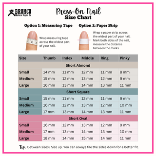 Short Square Western Press-On Nails