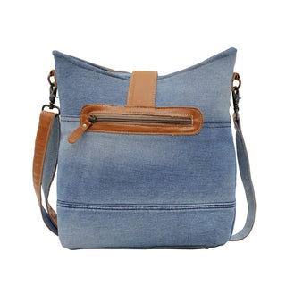 Sofia Mia Denim Rug Crossbody Bag by Myra Bag