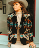 Mesa Mirage Southwestern Print Blazer - Lucky & Blessed - Bronco Western Supply Co.