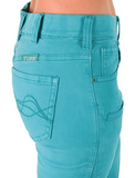 Cowgirl Tuff - Turquoise Pull-On - Trouser - Jeans - Western Wear - Bronco Western Supply Co.