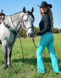Cowgirl Tuff - Turquoise Pull-On - Trouser - Jeans - Western Wear - Bronco Western Supply Co.
