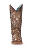 front of boot with white backdrop