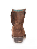 back of boot with white backdrop