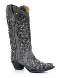 side of boot with white background