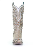 front of boots with white backdrop
