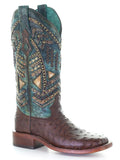 side of boot with white backdrop