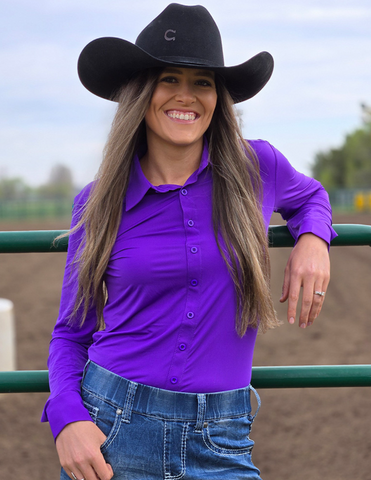 Cowgirl Tuff High Stakes Hue Pullover Button Up
