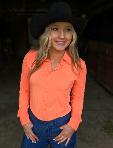 Cowgirl Tuff Spur and Spark Pullover Button Up