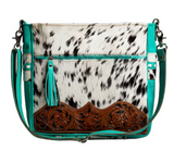 Kammie's Delight Hand Tooled Bag in white backdrop.