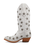 Marfa Black Star Leather Boots - Ice and Silver