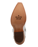 Marfa Black Star Leather Boots - Ice and Silver