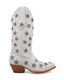 Marfa Black Star Leather Boots - Ice and Silver