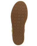Bottom of the Goldenroot Twisted X Kicks displayed on cowhide.