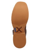 Bottom of the Taffy Twisted X Women's 11" Tech X Boot in a white back drop.