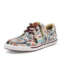 Stock photo of the Rodeo Remix Twisted X Hooey Loper Sneaker - Toasted Almond and Multi.