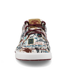 Stock photo of the Rodeo Remix Twisted X Hooey Loper Sneaker - Toasted Almond and Multi.