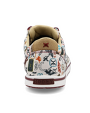 Stock photo of the Rodeo Remix Twisted X Hooey Loper Sneaker - Toasted Almond and Multi.