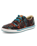 Stock photo of the Solace Twisted X Hooey Loper Sneaker - Midnight Aztec.