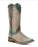 Side view of the Honey Dust Trailblazer Corral Boots in a white background.