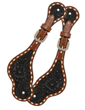 Stock photo of the Black Collection Ladies Spur Straps.