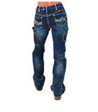 Flannel Cowgirl Carpenter Bootcut Jeans