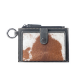 The Wind Rider Card Holder in Chocolate Brown in a white backdrop.