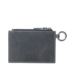 back view of the Wind Rider Card Holder in Chocolate Brown in a white backdrop.