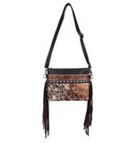 Ardelle Hair on Hide Fringe Crossbody Bag