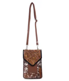 Vesper Hair on Hide Phone Crossbody Bag