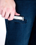 Pull-On Flannel Bootcut Jeans