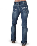 Edgy Flannel Bootcut Jeans