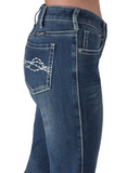 Edgy Flannel Bootcut Jeans