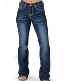 Blue jeans on a white background